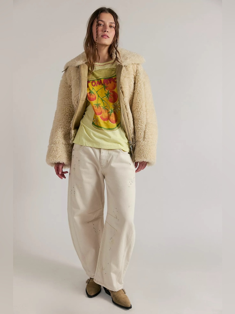 NWT! Free People We The Free In Spring Tee Sz Medium - Picture 3 of 3
